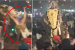 Elephant ragdolls man at Kerala festival in horrifying video